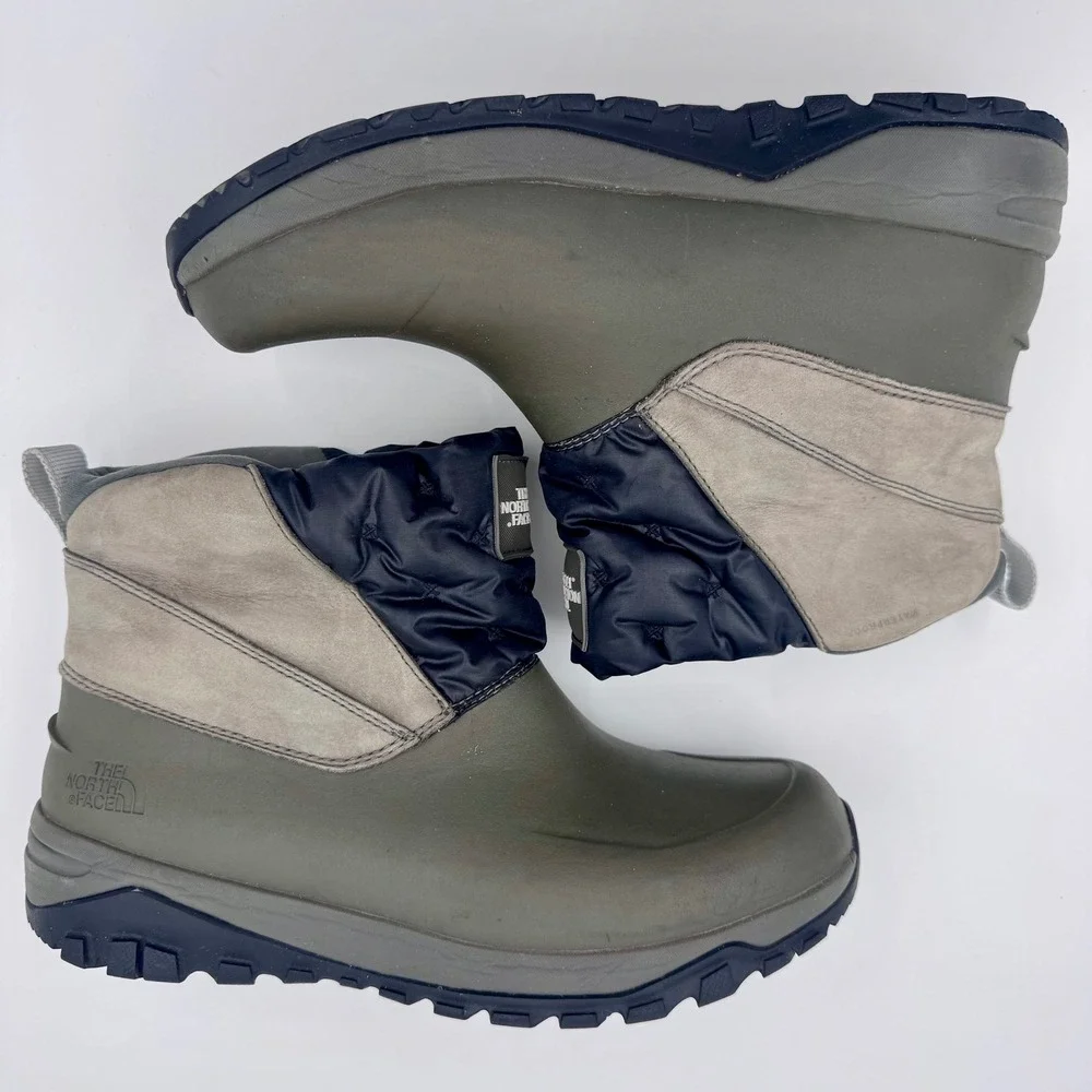 The North Face‎ Yukiona Ankle ThermoBall Waterproof Boots Olive Green Womens 10